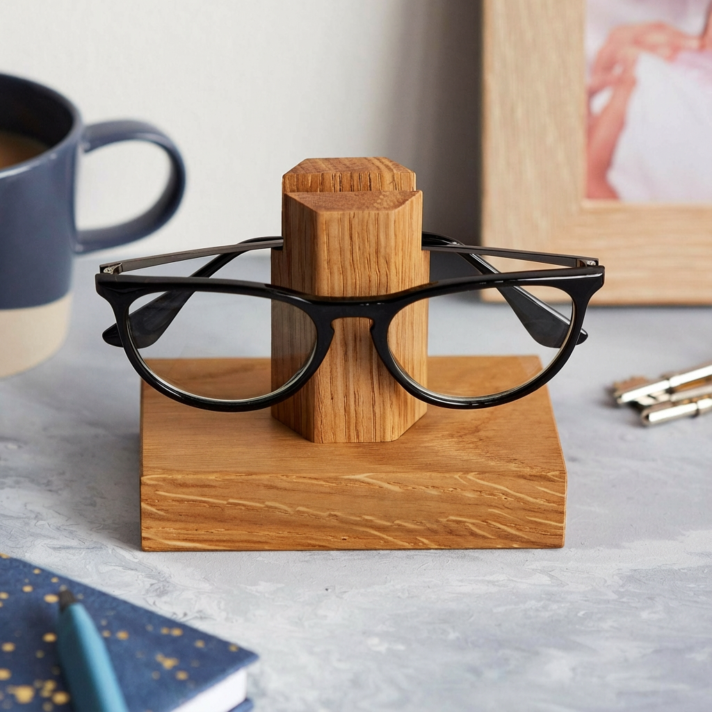 Support pour lunettes Artisanal en Bois Massif