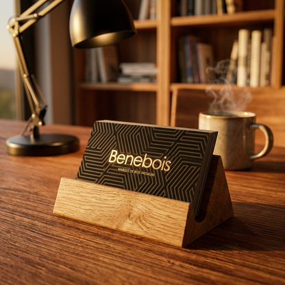 Support Carte de Visite &amp; Photo en Bois massif