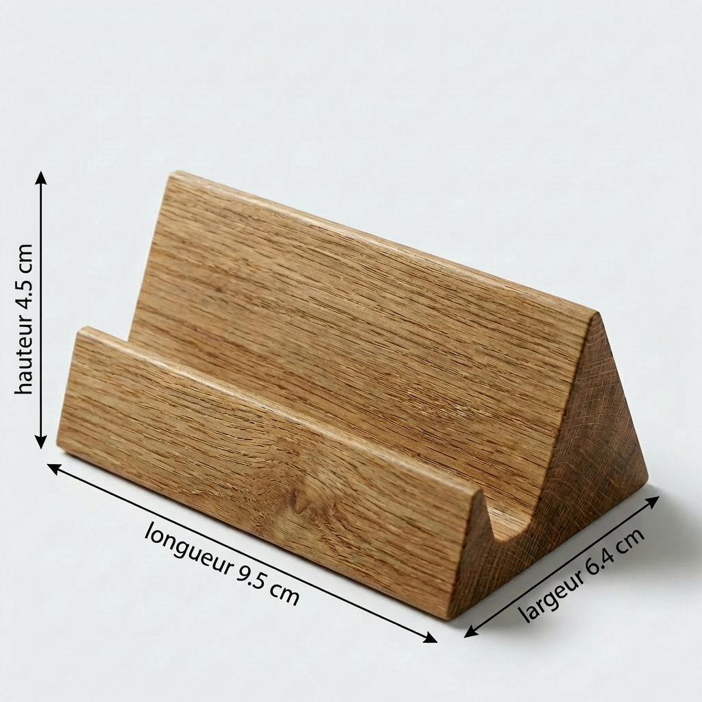 Support Carte de Visite &amp; Photo en Bois massif