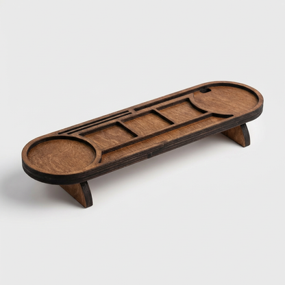 Organisateur de Bureau en Bois Massif