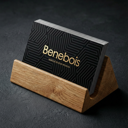 Support Carte de Visite &amp; Photo en Bois massif