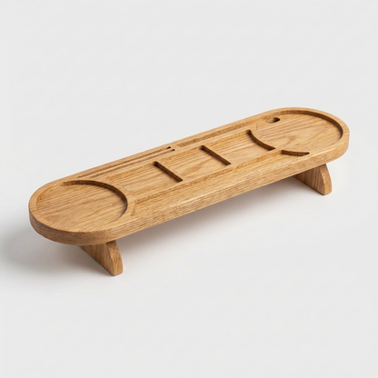 Organisateur de Bureau en Bois Massif