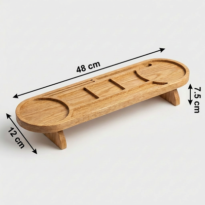 Organisateur de Bureau en Bois Massif