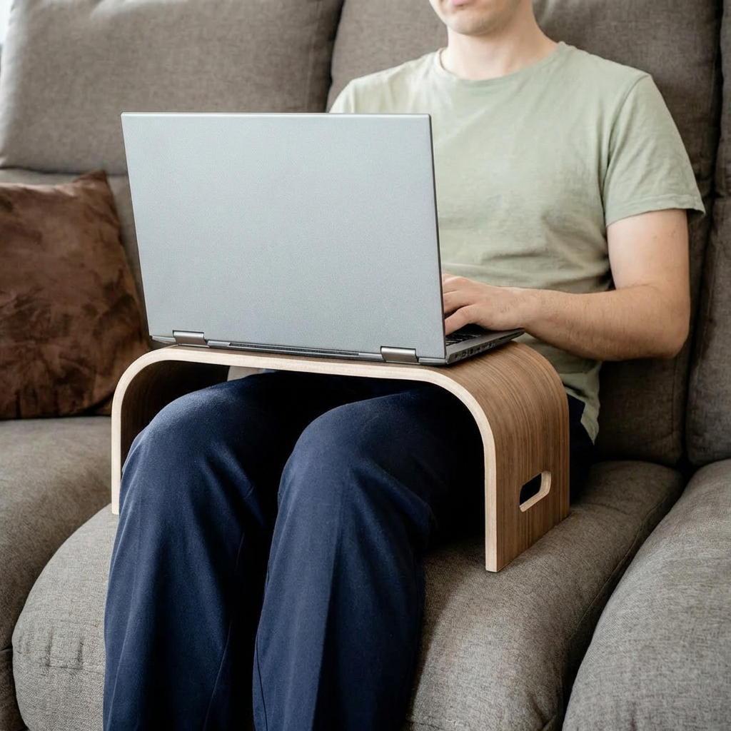 Table pour Ordinateur Portable en Bois massif