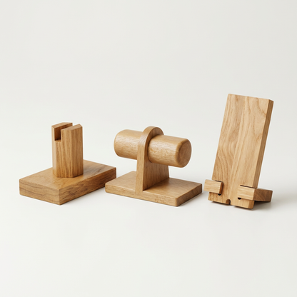 Pack Bureau Essentiel – Organisation &amp; Élégance en bois (x3)